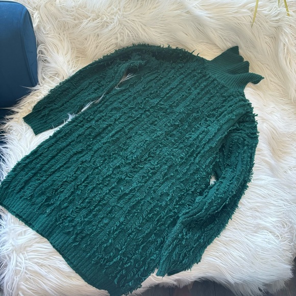 Emerald green lulus sweater dress, size S - Picture 2 of 3